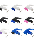 Inline Skate Brake Block Replacement For Roller Blades, Easy Install Kit shown in various colors with PU rubber pad