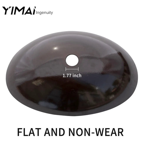 Top view of gradient brown tempered glass vessel sink, 1.77 inch hole, Tempered Glass Vessel Sink For Bathroom Oval Brown Above Counter Basin Dope Sleek Look With Faucet And Pop Up Drain Modern Vanity Countertop Bowl Durable Construction And Easy To Clean Finish.