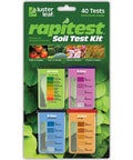 Soil Test Kit 4 Pack with 40 Tests for Home Gardeners, Rapitest Style Color Comparators for pH and NPK, packaging view