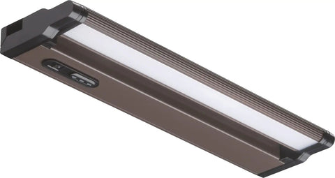 Slick Swivel LED Undercabinet Light, 30 Inch Bronze Finish, 90 CRI, Color Temperature Switchable 3000K 3500K 4000K, Warm Neutral Cool White Task Lighting