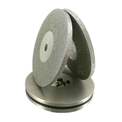 Double Sided Diamond Grinding Disc Wheel For Rotary Tools 100mm Diameter With 10mm Hole Grit Range 45 To 1000 Lapidary Diamond Disk