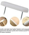 50 Pack Nail On Chair Sliders With Plastic Head For Hardwood Floors, PTFE Thick Pad Floor Protectors, Double Needle Pins