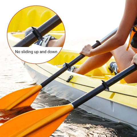 4 Pack Kayak Paddle Drip Rings Anti Slip Stop Collars for kayaks canoes and fishing boats black keeps water off hands