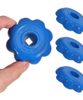 4 Piece Aluminum Alloy Gas Cylinder Valve Handles Hexagonal Hand Wheels With Non Slip Grip And Rugged Build For Industrial