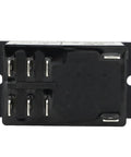 Bottom view of 24VAC 30A General Purpose High Power Relay with DPST NC Contacts Two Form C for automotive and electrical systems