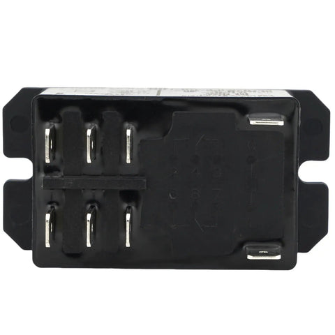Bottom view of 24VAC 30A General Purpose High Power Relay with DPST NC Contacts Two Form C for automotive and electrical systems