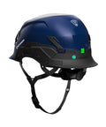 Non Vented Safety Helmet SHK One Type Two Class E Blue Large XL 58 To 63 Cm with Koroyd, RFID chip, modular brim