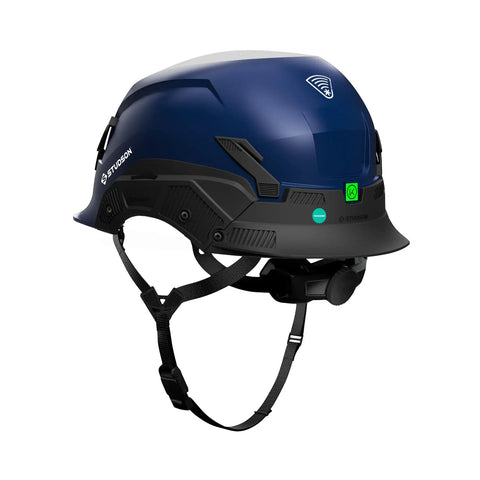 Non Vented Safety Helmet SHK One Type Two Class E Blue Large XL 58 To 63 Cm with Koroyd, RFID chip, modular brim