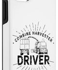 Combine Harvester Driver Themed Case For iPhone 13 With Threshing Harvesting Machine Vibe Dope Farm Tech Shield Premium Gift For Farmers