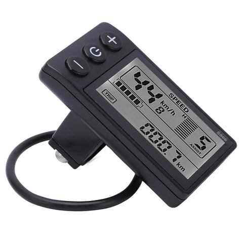 Beefed Up Electric Bike LCD Display Meter Waterproof Speedometer Large Screen 24V 36V 48V Compatible Control Panel Bike Computer