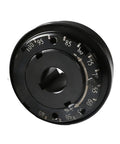 Heavy Duty Steel Ball Torque Limiter Coupling With Quick Auto Reverse Reset And Directional Safety Slip Feature For Cnc Rigs 3D Printers And Blowers Rated 120 To 300 Nm Fits 40 To 65 Mm showing dial adjustment markings.