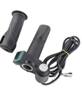 Electric Throttle Grip With Ignition For Scooters And E Bikes, Plug And Play Universal Handlebar Speed Controller, Volt Meter Readout