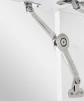 Heavy Duty Soft Close Lid Stay Hinge 50 Lb 110 Degree Adjustable Tension Free Stop for Cabinet Toy Box Wardrobe RVs