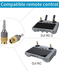 Beefed Up Aluminum Extension Joysticks For DJI RC Controllers, Adjustable Thumb Sticks From 0.98 To 1.22 Inches shown with DJI RCs