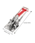 Adjustable Toggle Clamp Latch For Cabinets And Suitcases, Heavy Duty Metal Door Latch with red handle, ideal for DIY projects