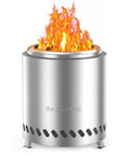 Tabletop Fire Pit Mini Portable Outdoor Smokeless Firepit Stainless Steel 5.5 Inch Tabletop Fire Pit For Cozy Backyard Gatherings Story Nights And Marshmallow Roasting