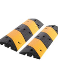 2 Pack Rubber Cable Ramp Protector For Indoor Outdoor Use 2 Channel Cable Ramp With 88000 Lbs Load Capacity Heavy Duty Traffic Safe Bump
