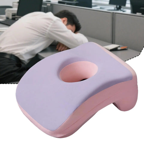 Cooling Memory Foam Face Down Pillow With Ice Cloth Cover For Office Naps And Study Breaks Neck Support Pillow for Men