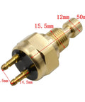 Water Temp Sensor For Kawasaki KVF Brute Force Prairie ATV Models 2002 2010 Durable Brass Construction Replacement Sensor Keeps Cool And Accurate Readings brass sensor, 50mm long