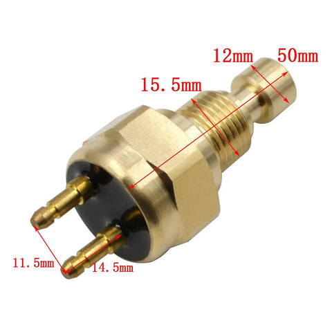 Water Temp Sensor For Kawasaki KVF Brute Force Prairie ATV Models 2002 2010 Durable Brass Construction Replacement Sensor Keeps Cool And Accurate Readings brass sensor, 50mm long