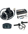 QS120 Mid Drive Motor 2000W Belt Conversion Kit For Electric Bikes includes motor, controller, display and throttle components.