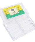 Watch Dial Feet Repair Kit For NH35 Movements with Tiny Screws and Mini Screwdrivers in storage box, colorful label visible