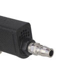 High Speed Pneumatic Belt Sander - 10 x 330mm Air Powered Roller Polisher connector and detail view for precision grinding.