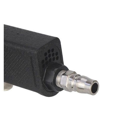 High Speed Pneumatic Belt Sander - 10 x 330mm Air Powered Roller Polisher connector and detail view for precision grinding.