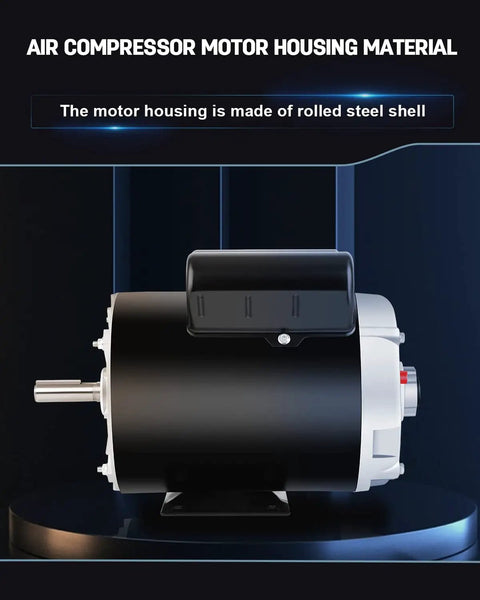 Beefy 3HP Air Compressor Motor 3450 RPM Open Drip Proof 56 Frame Five Eighths Inch Keyed Shaft with rolled steel shell