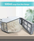 500ml large dust box design for Compact Robotic Vacuum With Beast Mode Suction And Quiet Operation, 120 Minutes Run Time, Self Charging, WiFi App And Voice Control, Scheduled Cleaning, Great For Pet Hair And Hard Floors, Slim Design For Tight Spaces, M210