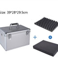 Beefed Up Heavy Duty Aluminum Tool Box With Removable Foam Insert Portable Hardware Storage Organizer Cabinet and foam inserts