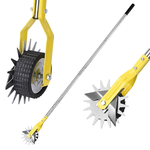 Rotary Lawn Edger With 58 Inch Adjustable Handle A Real Workhorse For Clean Edges Along Sidewalks And Driveways Durable Stainless Steel Build And Rust Proof Sharp Blade System