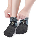 Death Scythe Ankle Socks With Moisture Wicking Tech featuring skull design, unisex, low cut, breathable fabric for casual sports wear