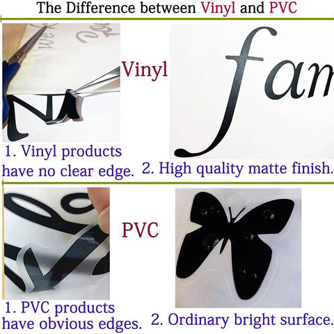 Comparison of vinyl vs PVC for Motivational Wall Sticker Quotes Be The Reason Someone Smiles Today Removable Vinyl Wall Art
