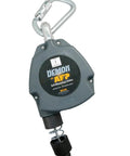 No Nonsense 11 Ft Single Leg Self Retracting Lifeline featuring smooth galvanized steel cable, heavy duty snap hook.