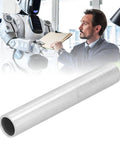 Thick Wall 1.3 Inch OD Seamless Aluminum Round Tube For Robotics And Prototyping, with human and robot in discussion.