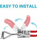 Six Pack Toggle Latch Clamp Set With Adjustable Quick Release Pull Handles in open-close action illustration