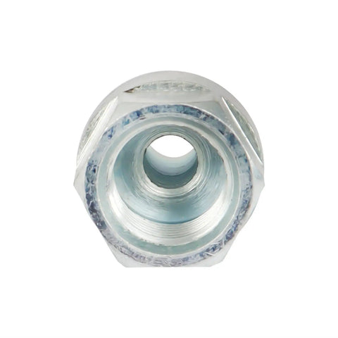 Front view of Closed Center P40 Adapter Plug For Hydraulic Directional Control Valves Durable Steel Construction With BSPP G1 2 And SAE10 7 8 14 UNF Interfaces A Versatile Heavy Duty Hydraulic Accessory For Various Applications