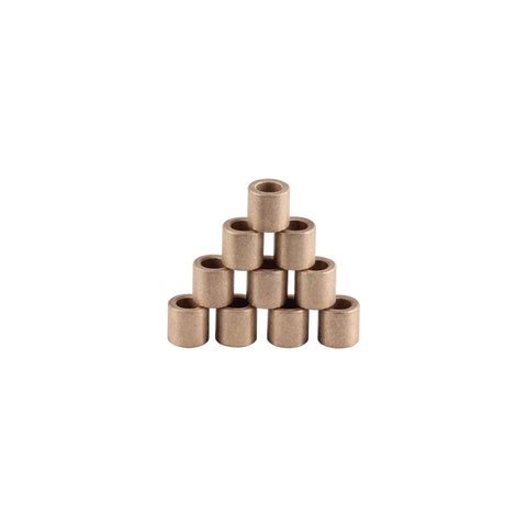 Built Like A Tank Self Lubricating Sleeve Bearings Ten Pack Six Millimeter Bore Ten Outer Millimeter Oilless Brass Bushings
