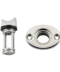 Beefy 316 Stainless Steel Garboard Drain Plug Kit For 1 Inch Hole With Screws And O Ring, Marine Grade Mirror Finish, Fits 25.4mm Holes