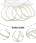 Durable Nylon 6X KT6808 Chain Dentate Strips for jewelry rotary tumbler with easy fit conveyor belts, close-up view.