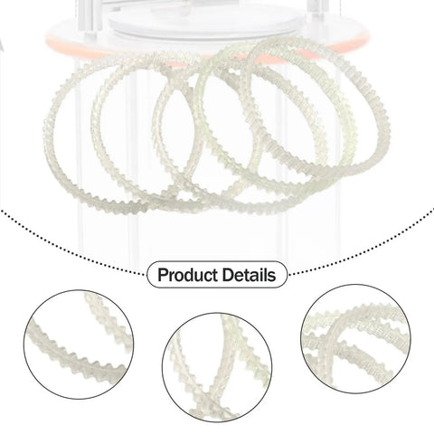 Durable Nylon 6X KT6808 Chain Dentate Strips for jewelry rotary tumbler with easy fit conveyor belts, close-up view.