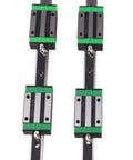 1000mm HGR20 Square Linear Guide Rail with HGH20CA Carriage Bearing Blocks for DIY CNC Routers Lathes and Mills