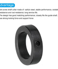 1 Inch Bore Carbon Steel Shaft Collar Set Screw Style Clamping Collars Black for Motor Bases and Drive Shafts