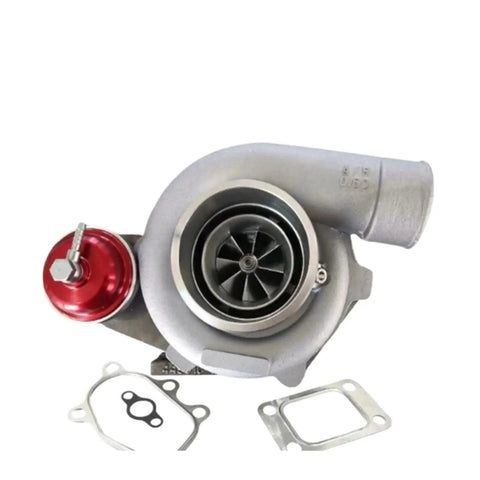 Gen2 High Performance Turbocharger With Ball Bearing T25 0.64AR MFS Wheel For GTX2860 GTX28 GTX2860R, red actuator visible