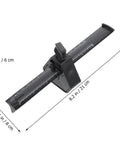 Straight Shooting Carpentry Marking Gauge And Heavy Duty Manual Parallel Scriber With Dual Side Imperial Graduations, black finish, 8.2 in size.