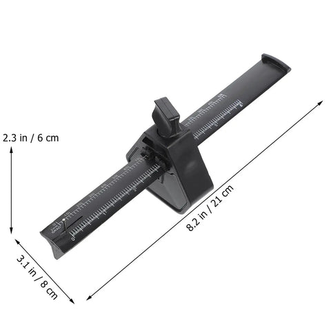 Straight Shooting Carpentry Marking Gauge And Heavy Duty Manual Parallel Scriber With Dual Side Imperial Graduations, black finish, 8.2 in size.