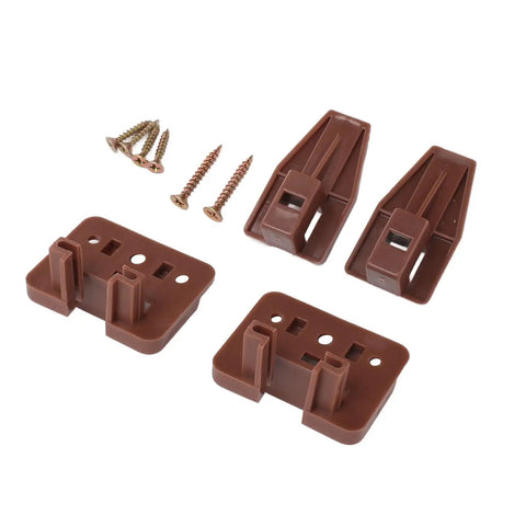 Center Mount Plastic Drawer Slides Replacement Parts With Screws For Dresser And Cabinet Drawers Kit Displayed