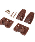 Drawer Track Guide and Glides Set for Smooth Installations Durable Plastic Includes Screws 10 Sets for DIY Furniture Easy Fit No Hassle Performance
