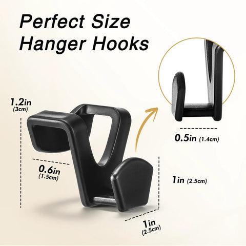 60 Pack Closet Space Saver Hooks Are A Straight Up Game Changer To Double Your Rack Capacity Vertically While Maximizing Hanging Space And Kicking Clutter Out The Door Forever Today